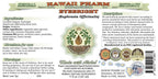 Hawaii Pharm Eyebright supplement label and organic herbal ingredients