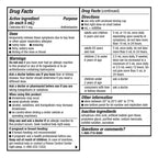 GoodSense children's 24 hour allergy medicine side panel showing directions