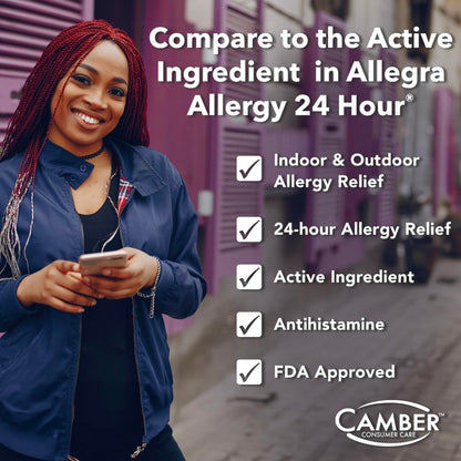 Authentic Camber Consumer Care allergy relief pills for adult sneeze protection