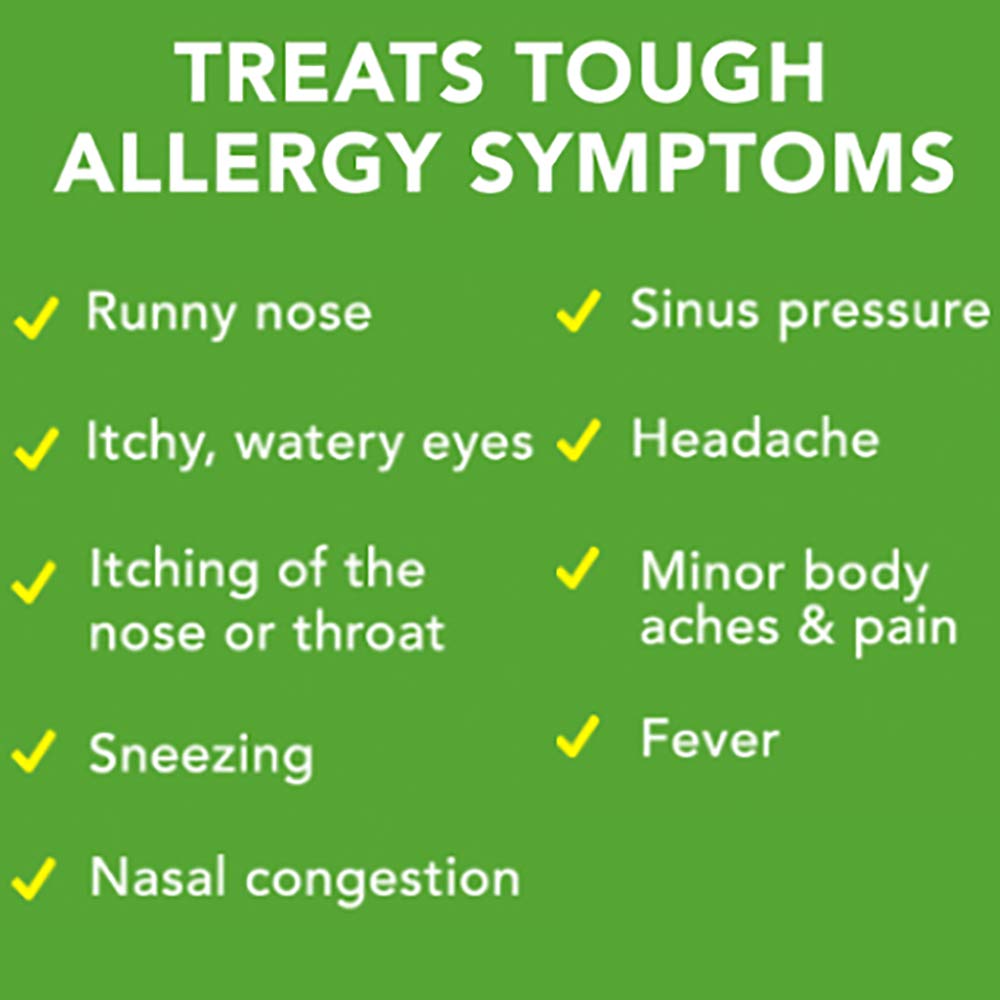 Advil allergy and sinus medicine package displaying active ingredients and usage directions