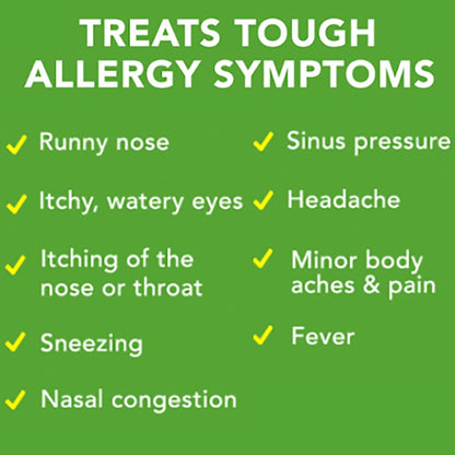 Advil allergy and sinus medicine package displaying active ingredients and usage directions