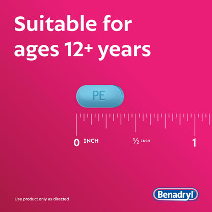 Benadryl Ultratabs diphenhydramine and phenylephrine formula for stuffy nose