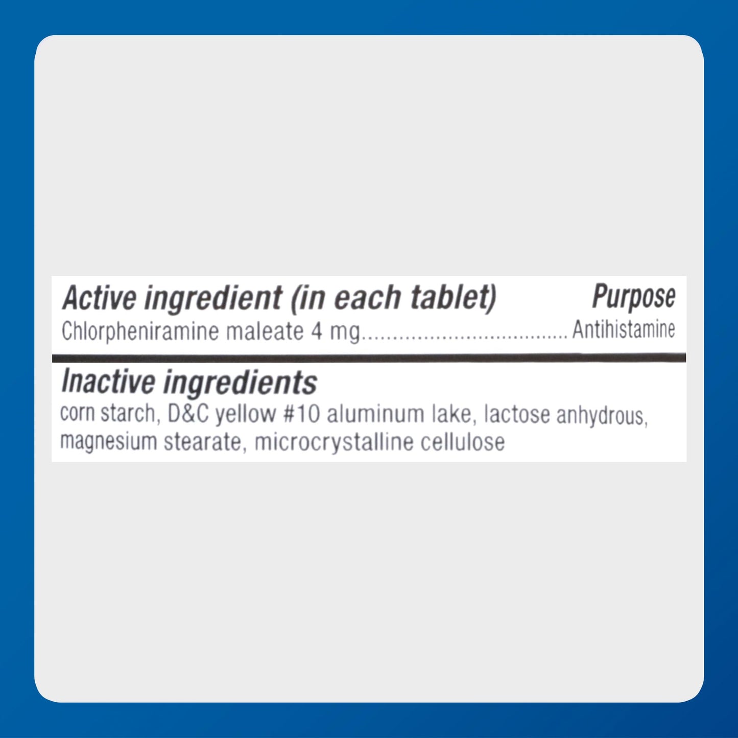 Authentic imported allergy medication bottle showing complete expiration date details