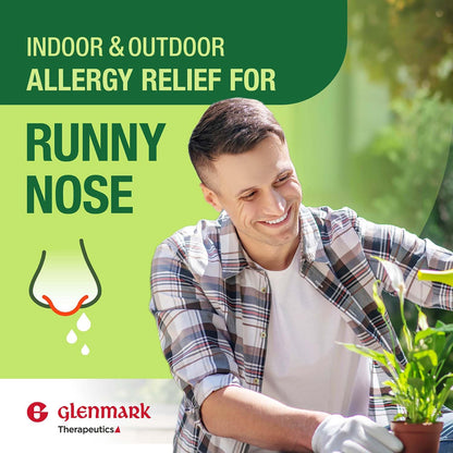 Authentic Glenmark Therapeutics indoor and outdoor allergy relief tablets