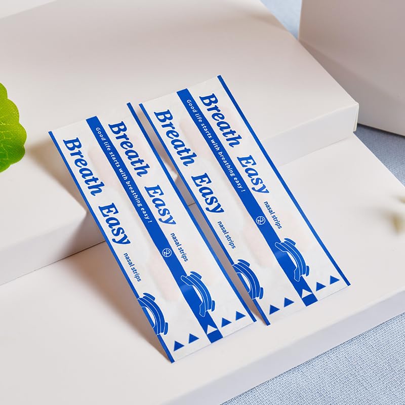Side view of nuSwift extra strength anti snoring nose tape showing the breathable fabric material