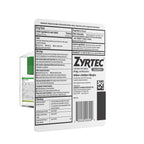 Premium USA imported Zyrtec allergy defense 90 tablets value size for daily respiratory support