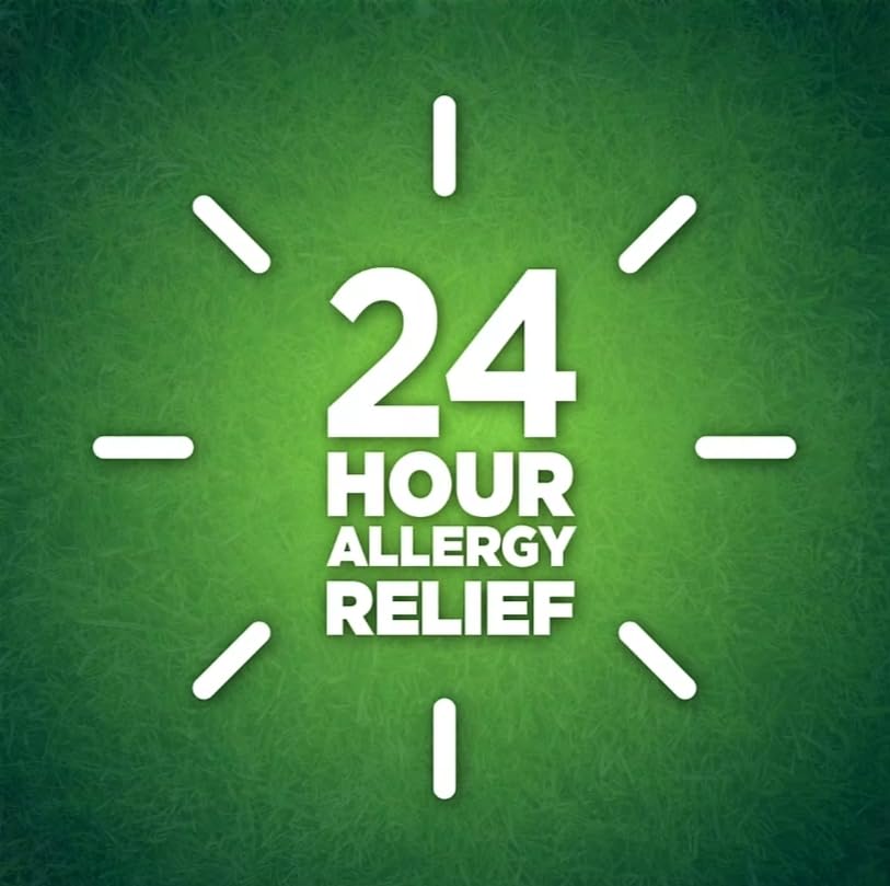 Berkley Jensen indoor and outdoor allergy relief tablets original packaging close up view