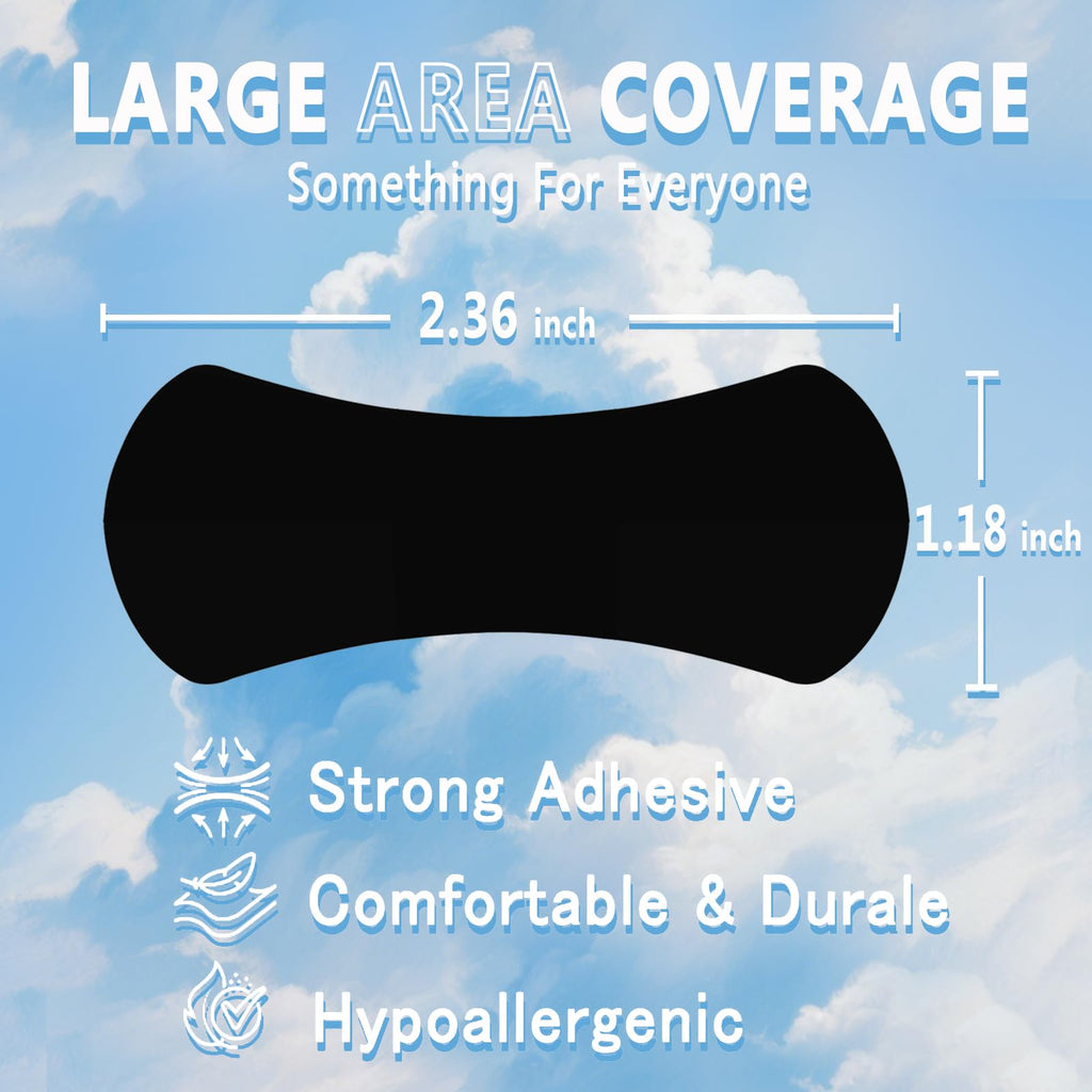 Athletic model wearing the black nasal strip during a workout highlighting performance enhancement capabilities.