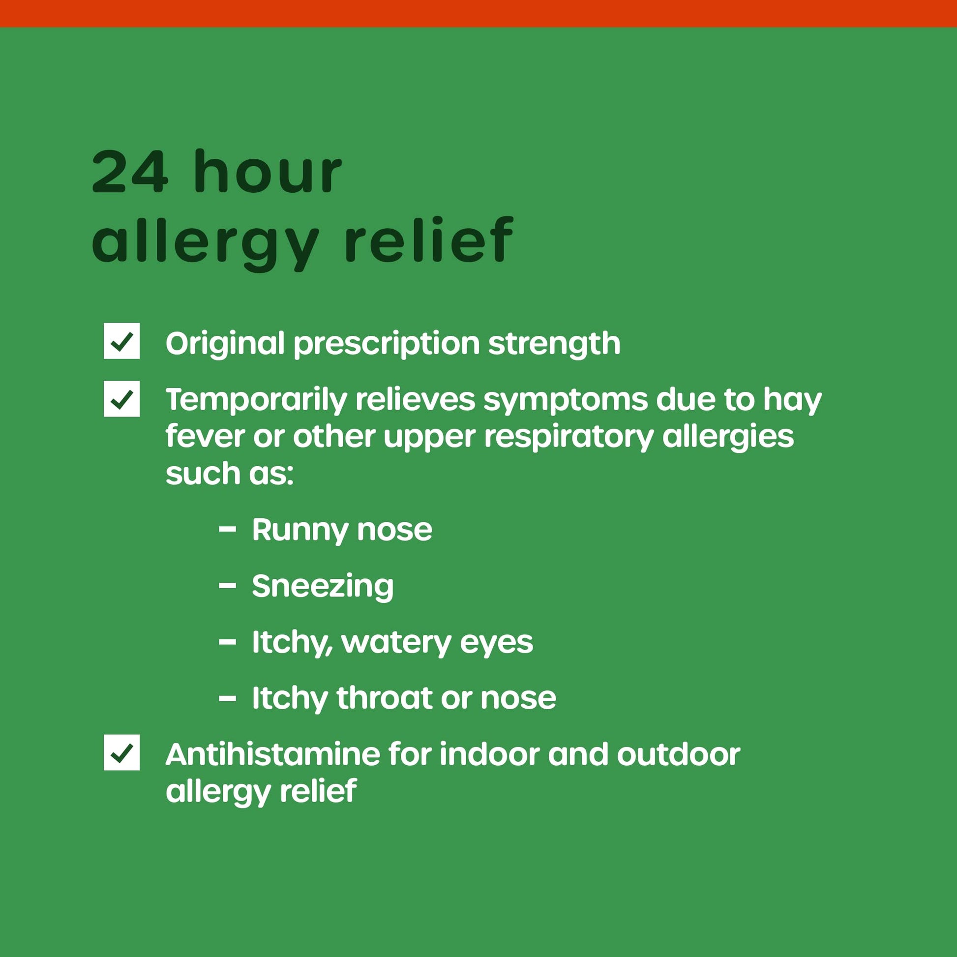 Close up of the child resistant cap and neck seal on the imported HealthCareAisle allergy relief bottle.
