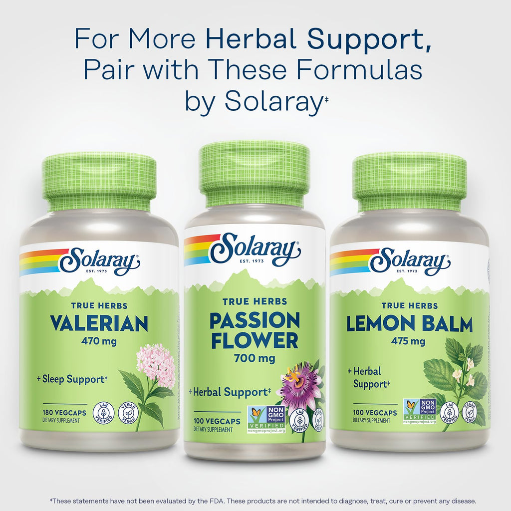 Solaray Passion Flower 700 mg product lifestyle layout