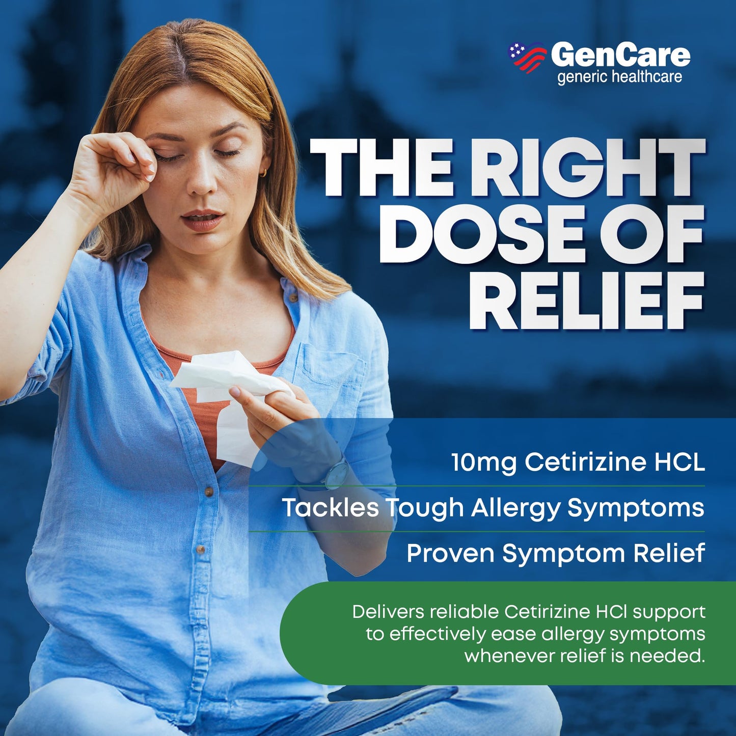 Imported USA over the counter generic allergy pills for indoor and outdoor symptom management