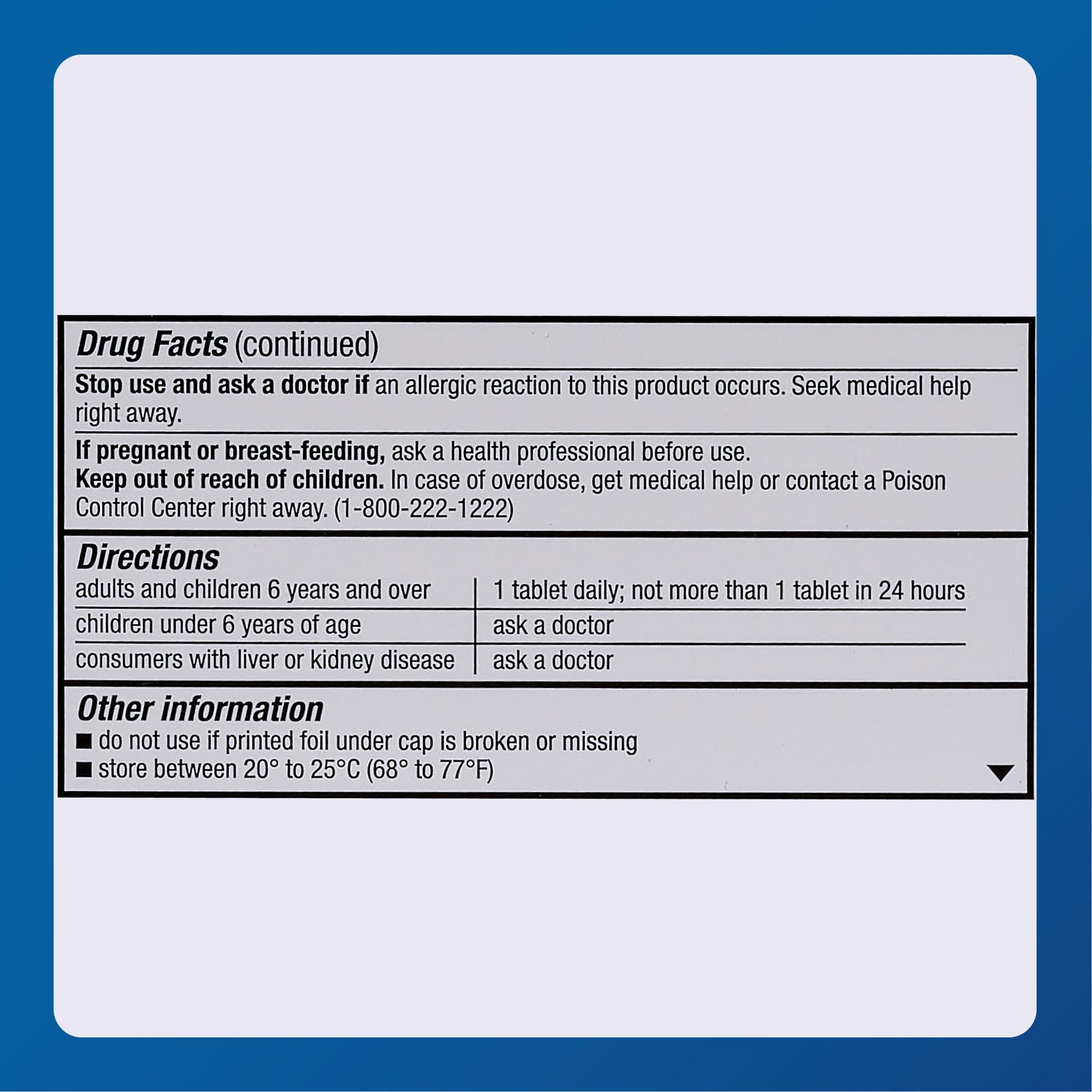 Major Loratadine 10 mg daily antihistamine packaging displaying twenty-four-hour relief coverage icon