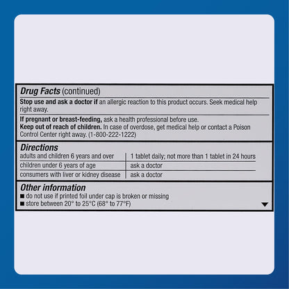 Major Loratadine 10 mg daily antihistamine packaging displaying twenty-four-hour relief coverage icon