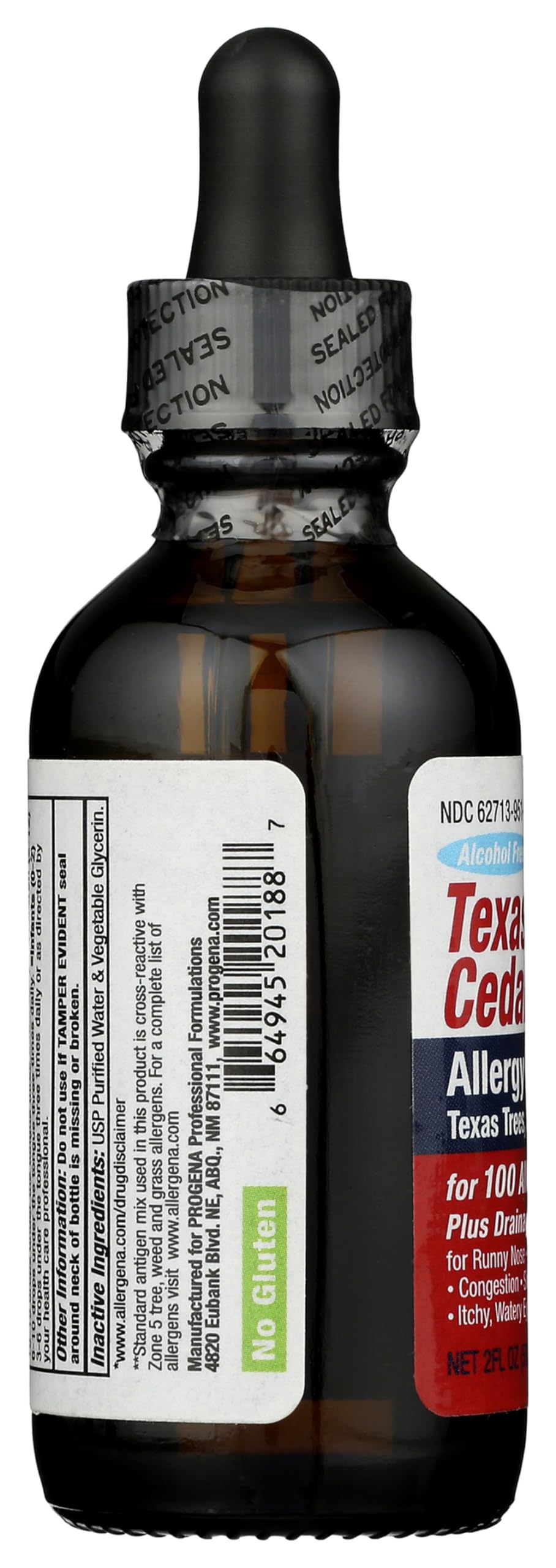 Premium imported PROGENA homeopathic allergy drops for clearing nasal congestion