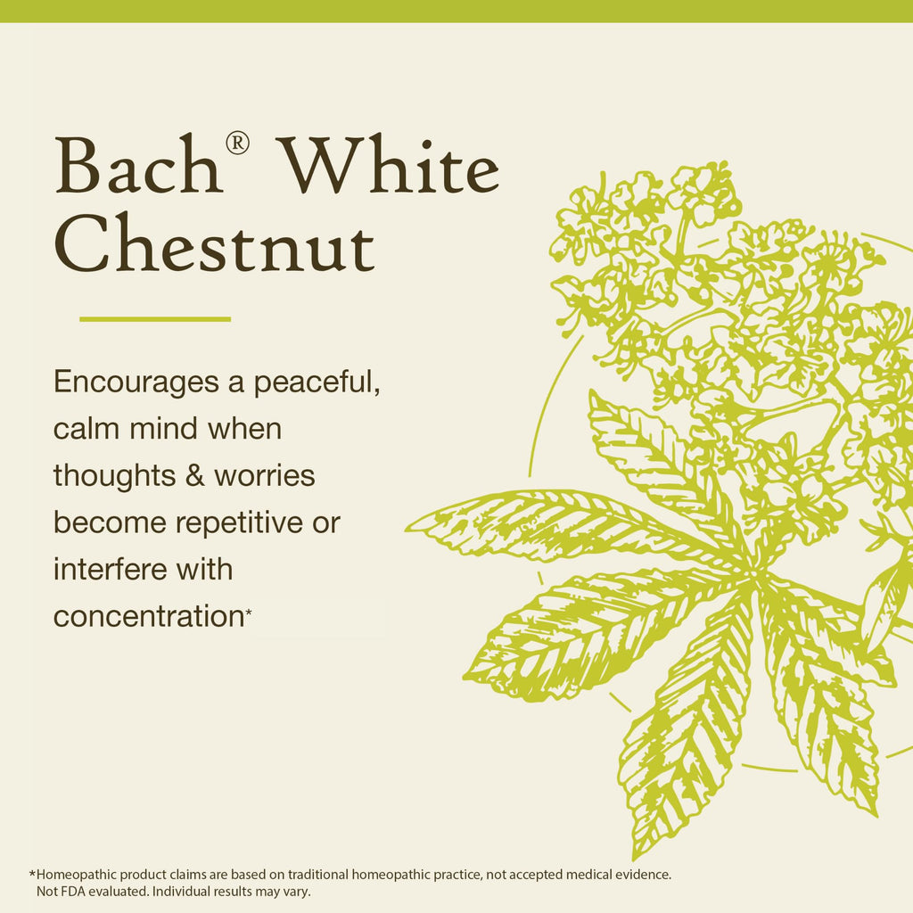 Bach Flower Remedies White Chestnut packaging and box