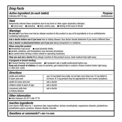 GoodSense 24 hour allergy relief bottle cap safety seal and expiration date location