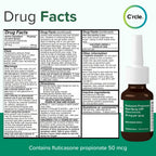 FlutiCare one month supply allergy nasal spray demonstrating proper handling orientation
