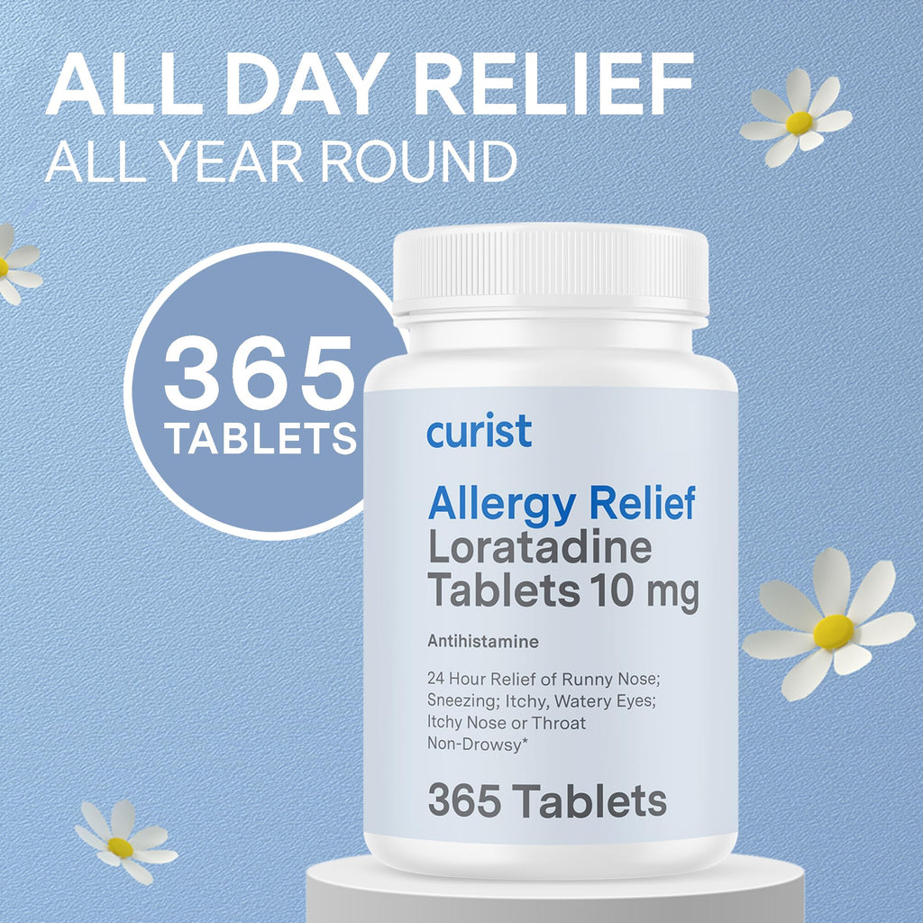 Authentic USA imported Curist allergy relief medication label with ingredient list