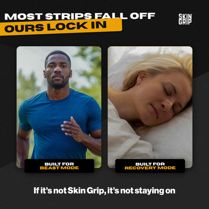 Skin Grip transparent breathing strips for congestion relief during exercise
