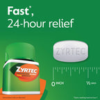 Zyrtec prescription strength oral antihistamine tablets for 24 hour runny nose and sneezing defense