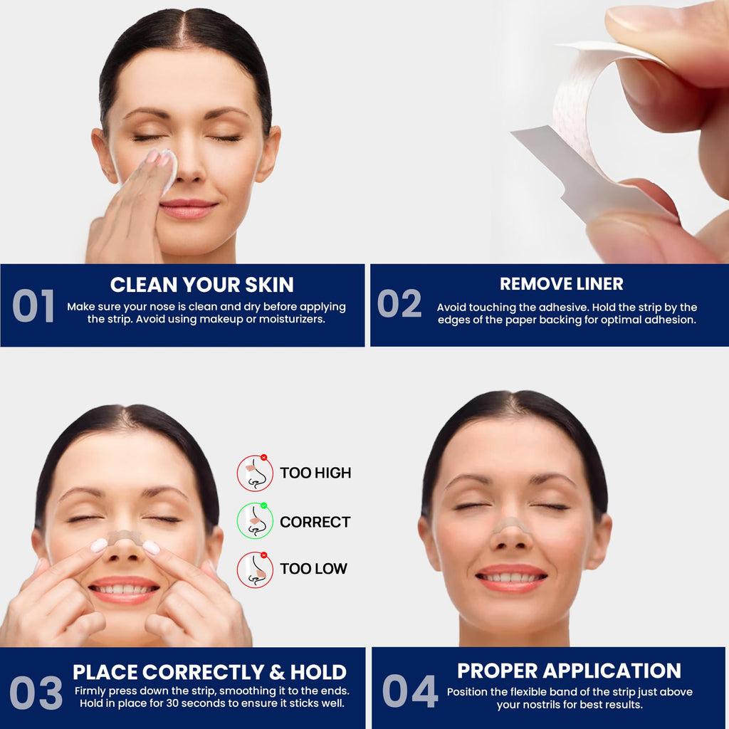 Enoble imported anti snoring devices clear strips for better sleep and night breathing