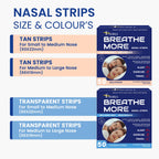 Enoble non medicated allergy and cold congestion relief strips back packaging details