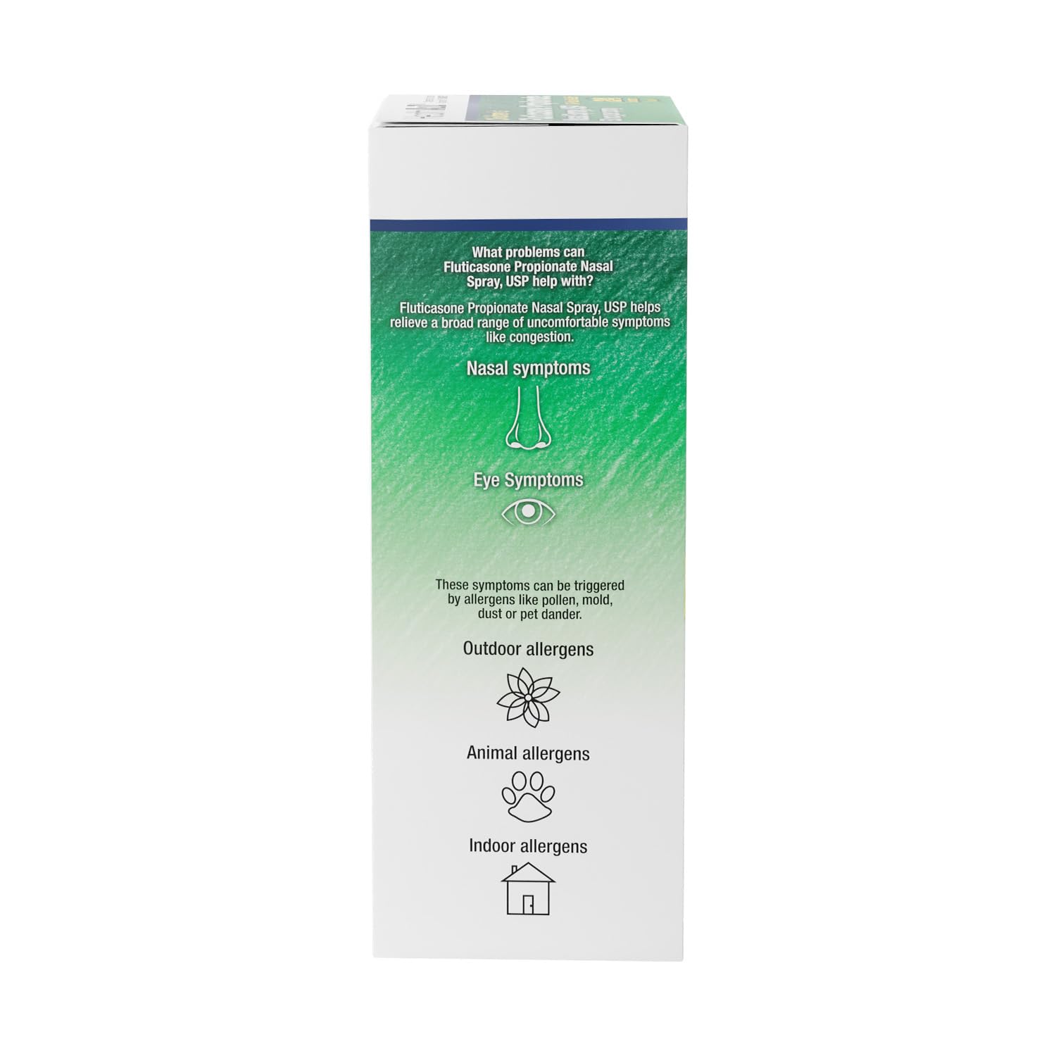 Imported USA fluticasone propionate 72 metered sprays packaging