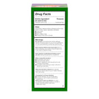 Side view of Zyrtec kids antihistamine bottle showing authentic manufacturing info