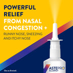 The complete Astepro 24-hour allergy relief bundle containing the 1.01 fluid ounce spray bottle and personal pocket tissues.