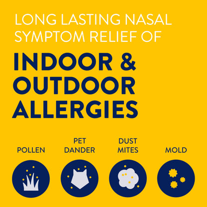 Top view of the unboxed Astepro nasal antihistamine spray ready for daily seasonal or perennial allergy management.