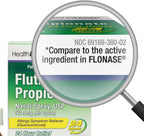 HealthA2Z 24 hour allergy relief nasal spray 50mcg bottle showing the metered spray nozzle