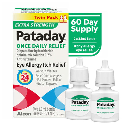 USA imported Alcon Pataday Once Daily Extra Strength allergy eye drops box