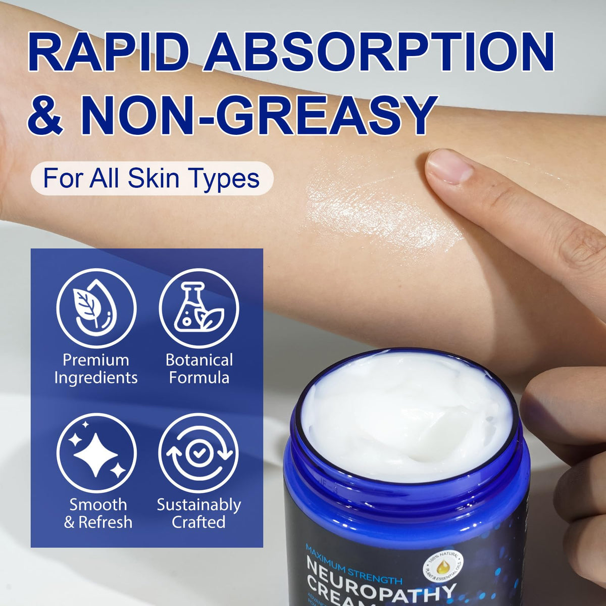 Instructions for daily massage with Cfxyhnox nerve cream