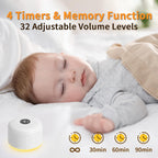 Compact sound machine showcasing lightweight construction suitable for travel and office