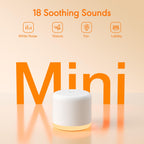 SMILEBOP portable sound machine with glowing night light ring turned on