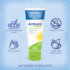 Boiron Arnicare Cream homeopathic pain relief label