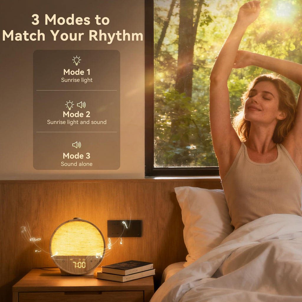 Vivilumens dimmable night lamp displaying a soft ambient blue light setting for evening relaxation and reading.