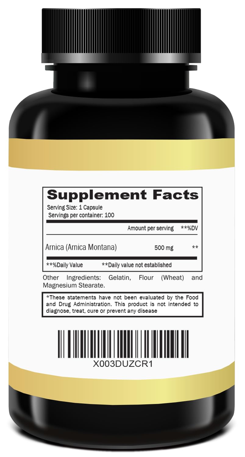 Dra. Anna Arnica Montana supplement bottle label details