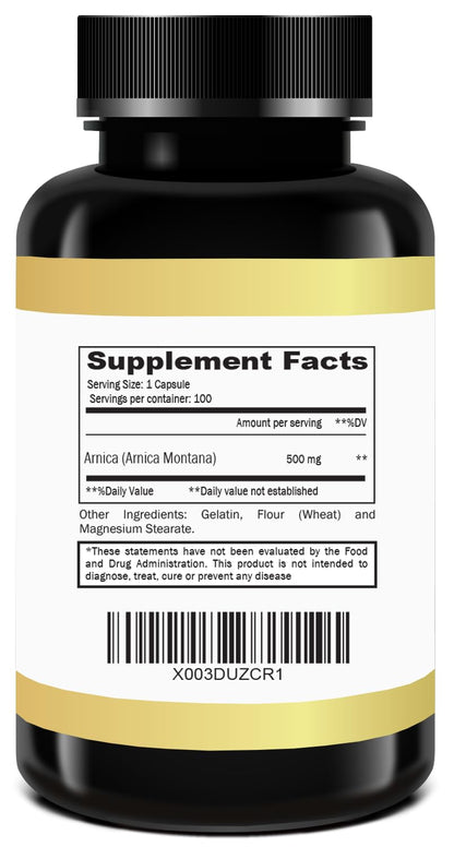 Dra. Anna Arnica Montana supplement bottle label details