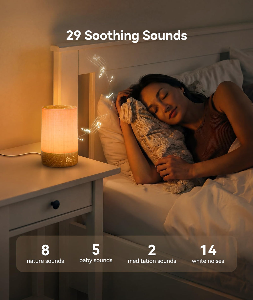 Top button layout and controls of Dreamegg sleep and wake clock