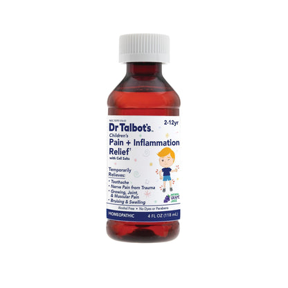 Dr. Talbot's pain relief liquid box for children