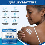 Raitera Nervara 7 Ounce jar next to natural herbal extracts