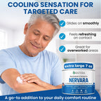 Back label of Raitera Nervara cream highlighting usage directions