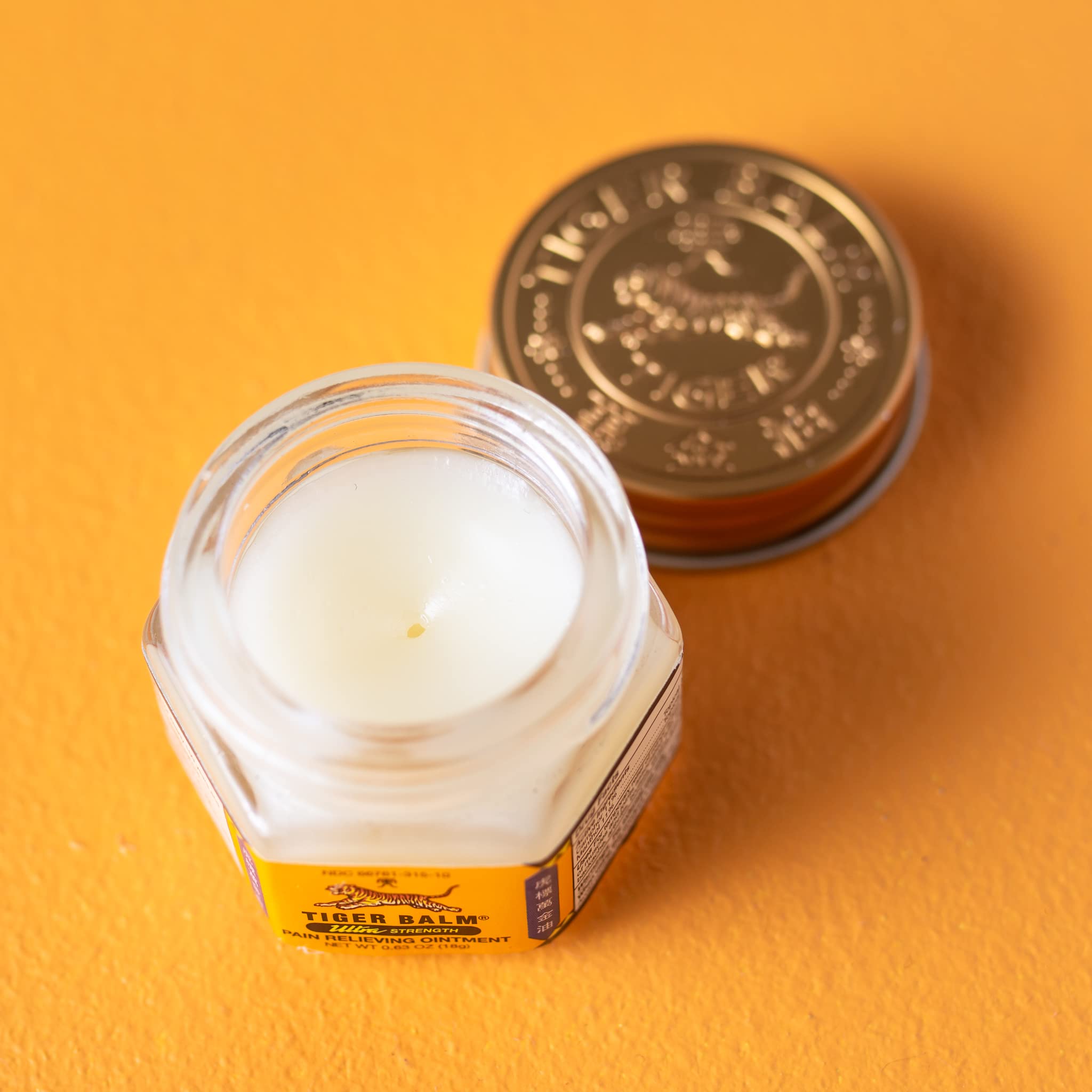 Tiger Balm Ultra Strength packaging detail