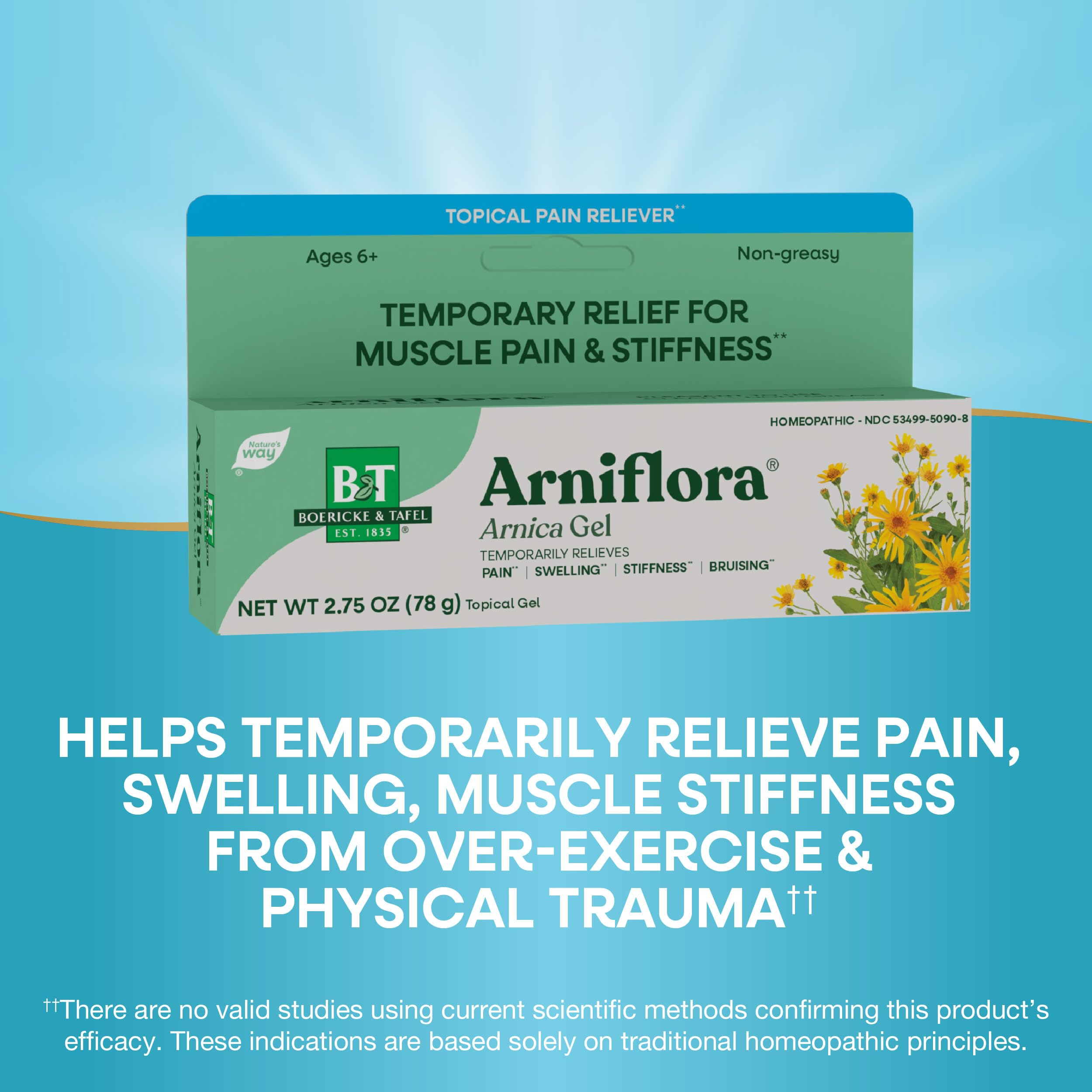 Authentic USA imported Arniflora Arnica Gel for minor injuries