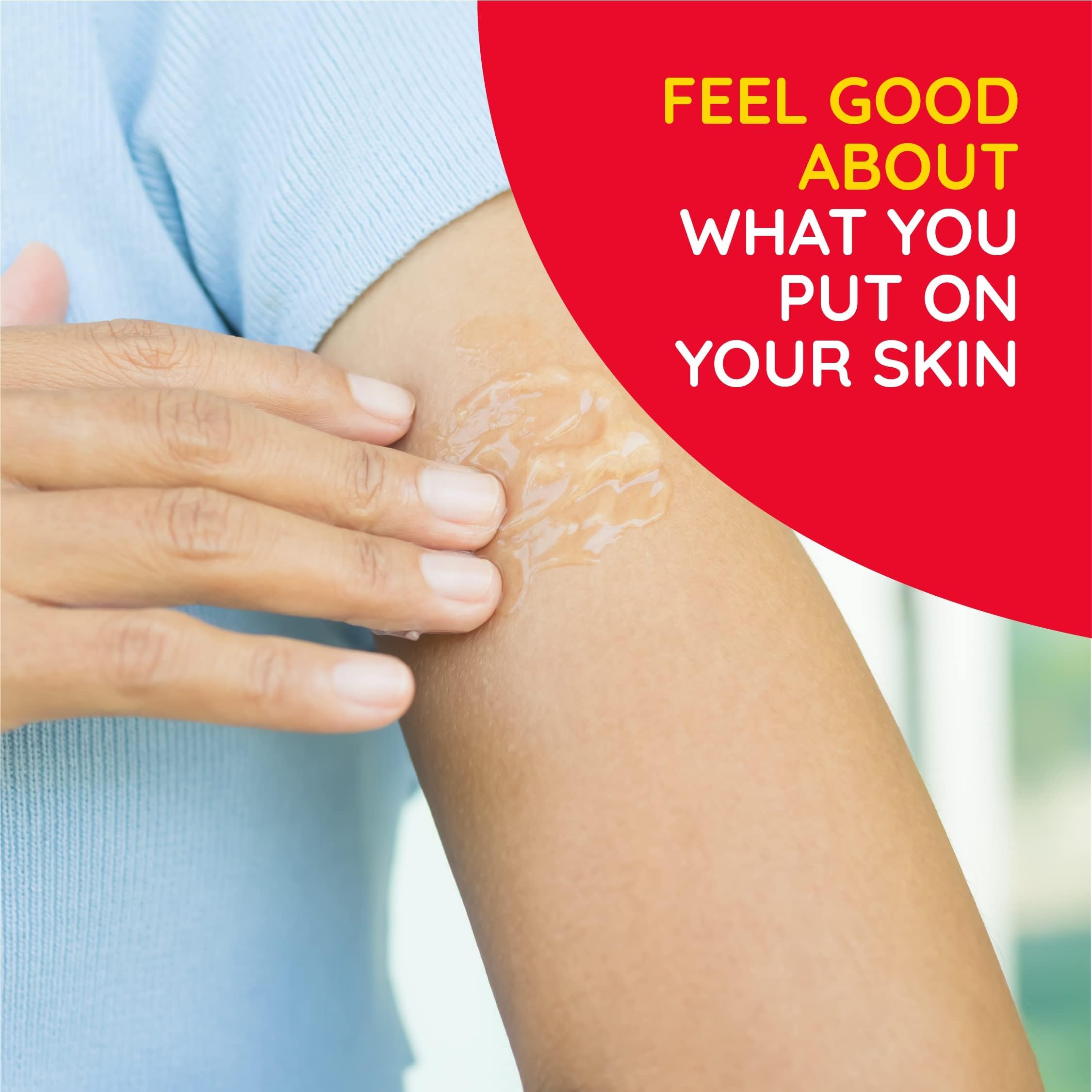 Application of MediNatura T-Relief soothing gel on skin