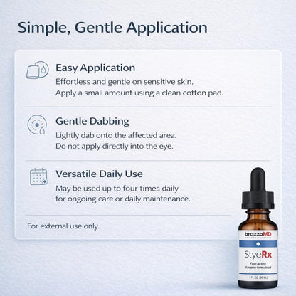 BrazzoMD Stye Relief packaging showing natural arnica and calendula ingredients