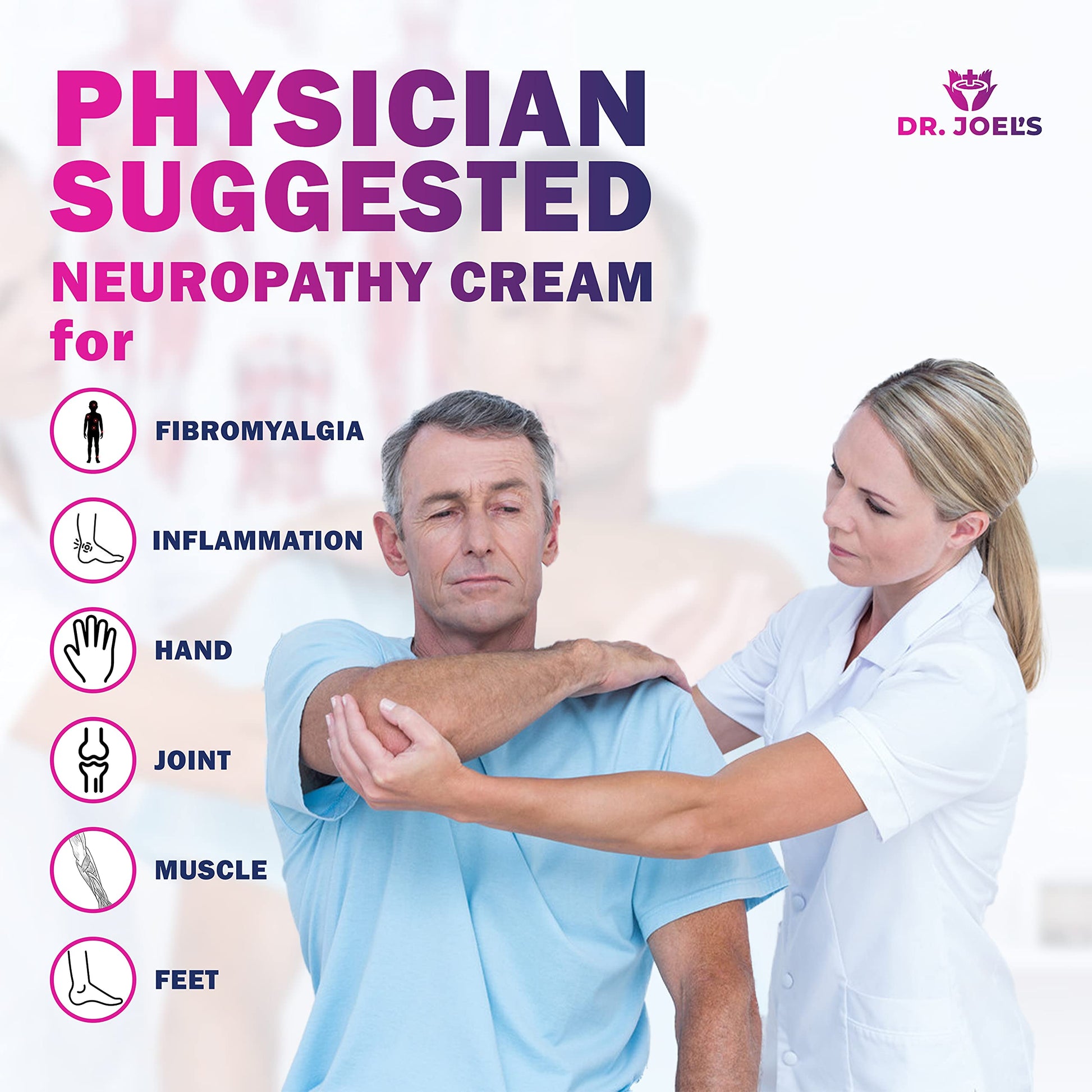 Topical application of Dr. Joel's cream for hand nerve support