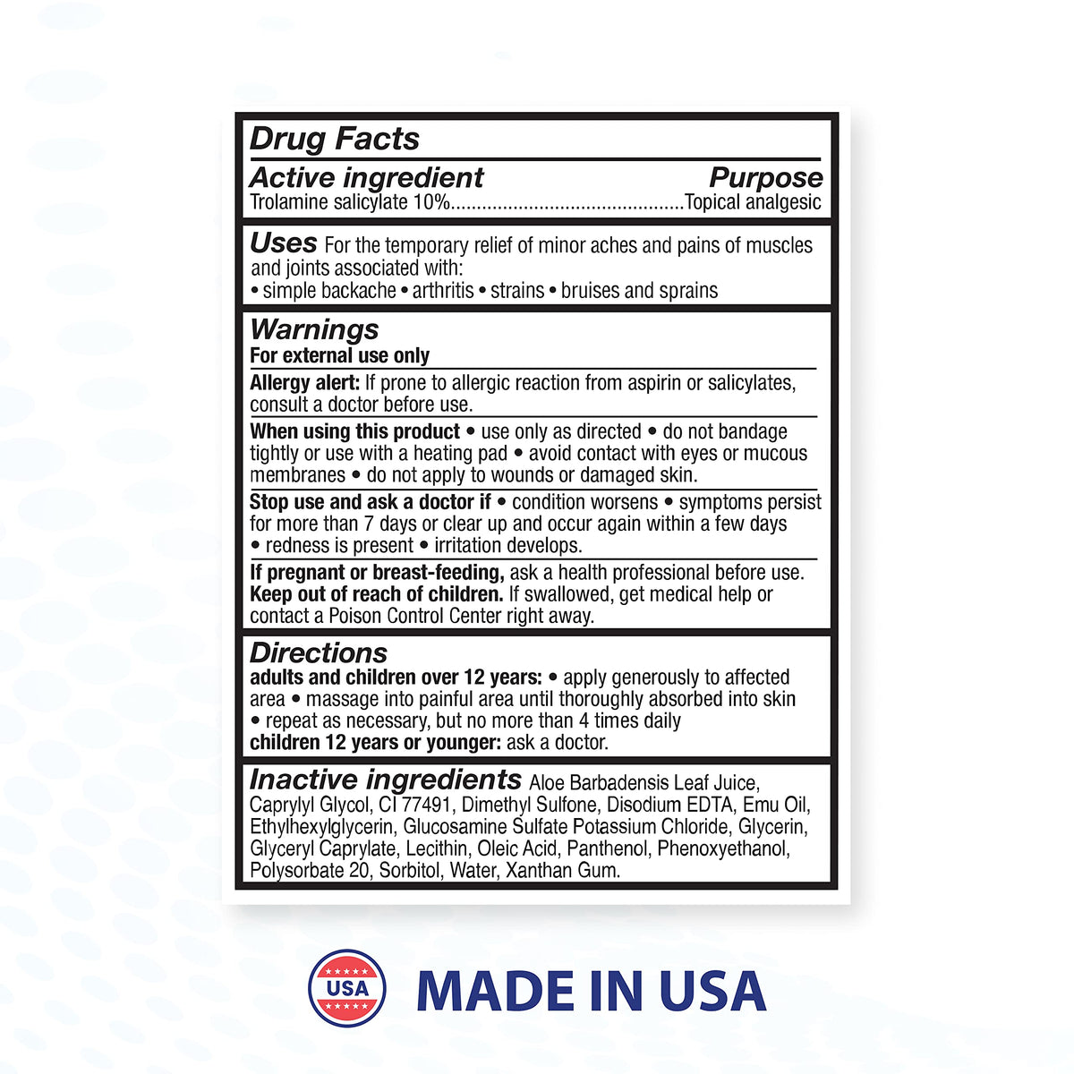 Blue-Emu 4 Ounce packaging for arthritis and muscle relief