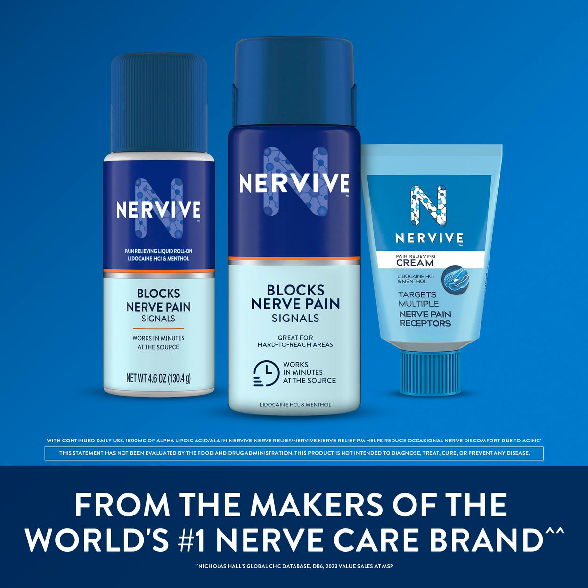Nervive topical anesthetic spray packaging details